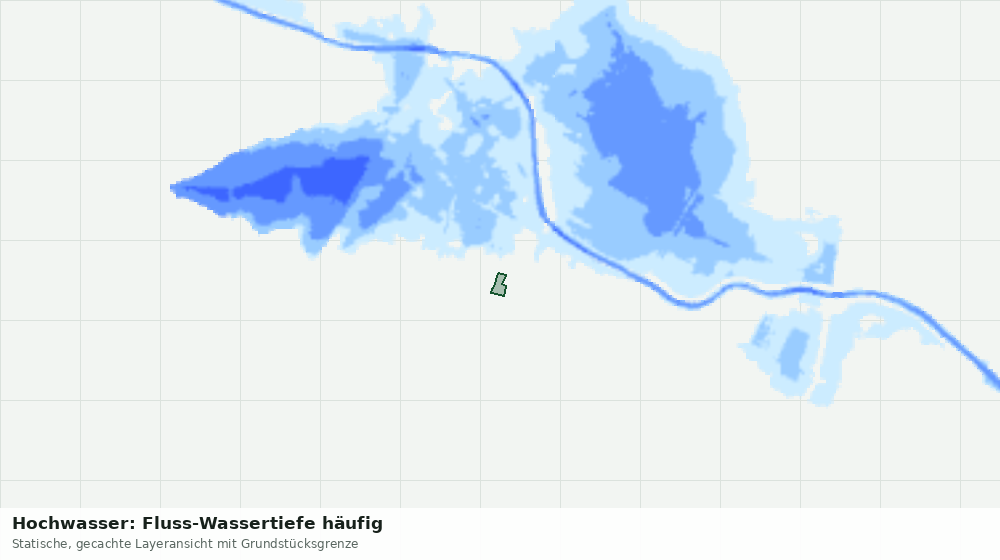 Statische Kartenansicht: Hochwasser: Fluss-Wassertiefe häufig