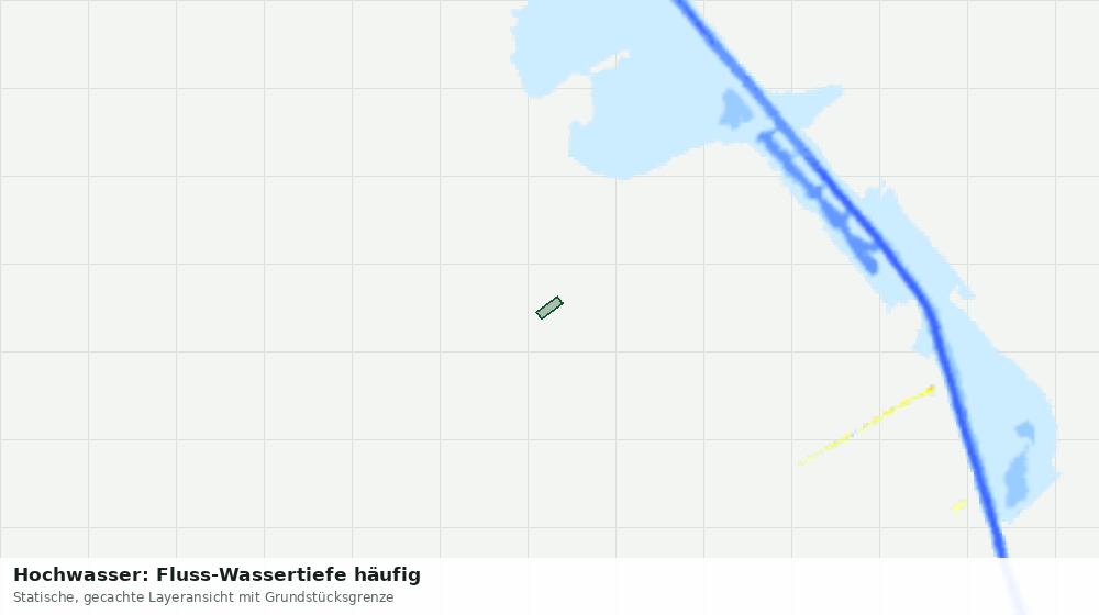 Statische Kartenansicht: Hochwasser: Fluss-Wassertiefe häufig