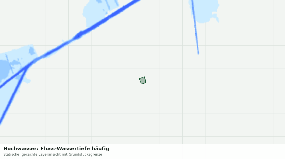 Statische Kartenansicht: Hochwasser: Fluss-Wassertiefe häufig