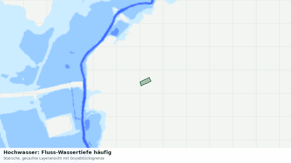 Statische Kartenansicht: Hochwasser: Fluss-Wassertiefe häufig