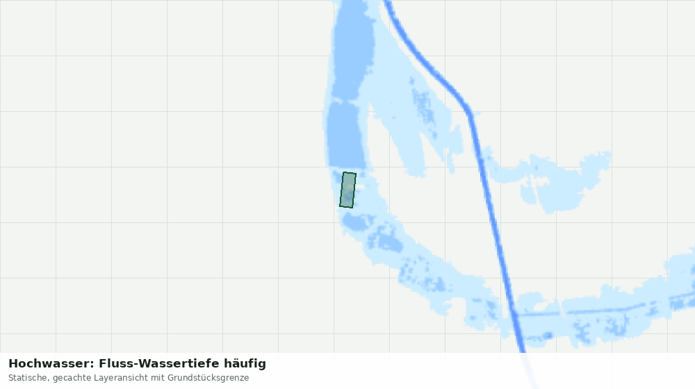 Statische Kartenansicht: Hochwasser: Fluss-Wassertiefe häufig