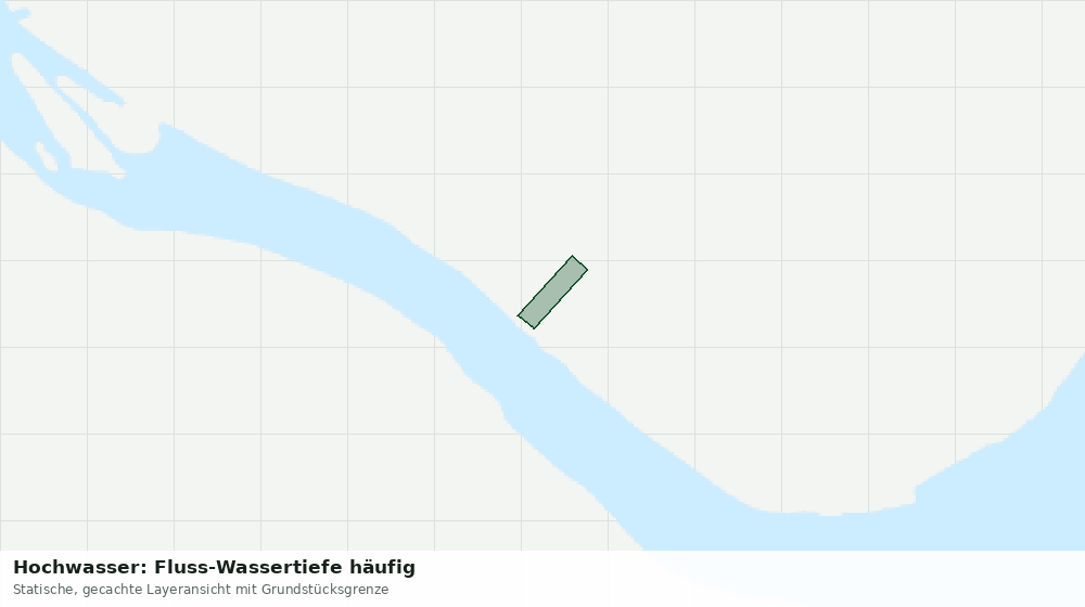 Statische Kartenansicht: Hochwasser: Fluss-Wassertiefe häufig