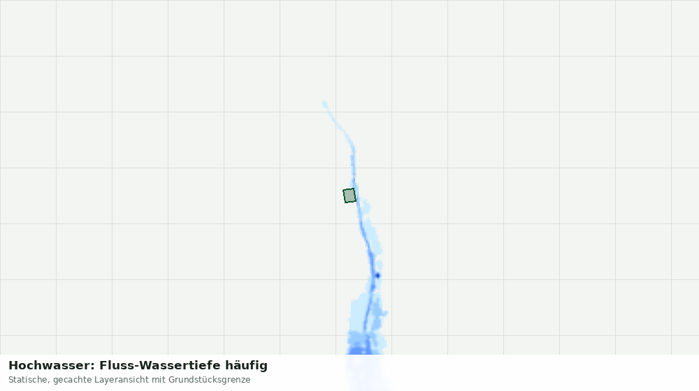Statische Kartenansicht: Hochwasser: Fluss-Wassertiefe häufig