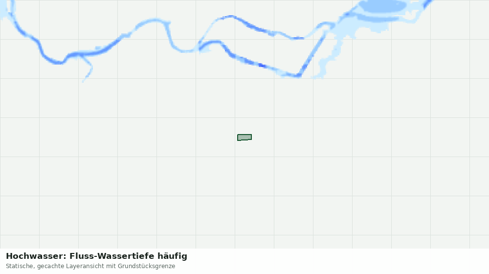 Statische Kartenansicht: Hochwasser: Fluss-Wassertiefe häufig