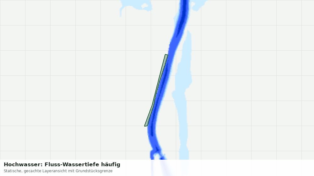 Statische Kartenansicht: Hochwasser: Fluss-Wassertiefe häufig