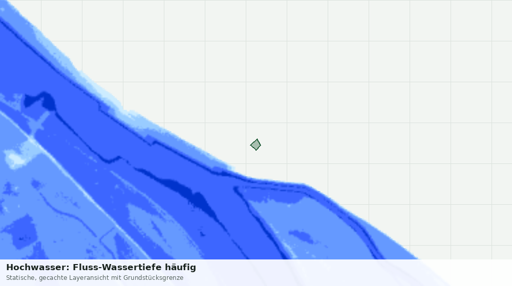 Statische Kartenansicht: Hochwasser: Fluss-Wassertiefe häufig