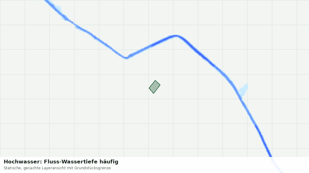Statische Kartenansicht: Hochwasser: Fluss-Wassertiefe häufig