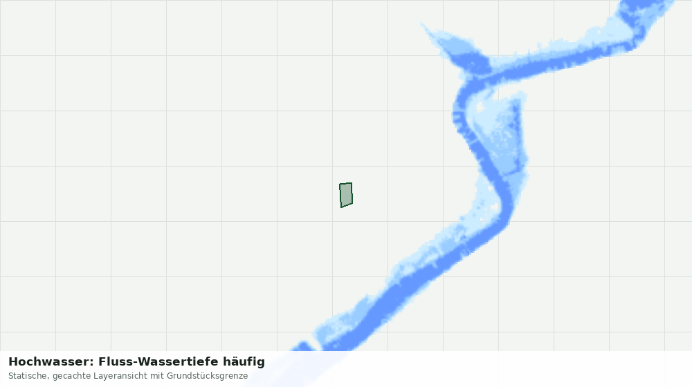 Statische Kartenansicht: Hochwasser: Fluss-Wassertiefe häufig