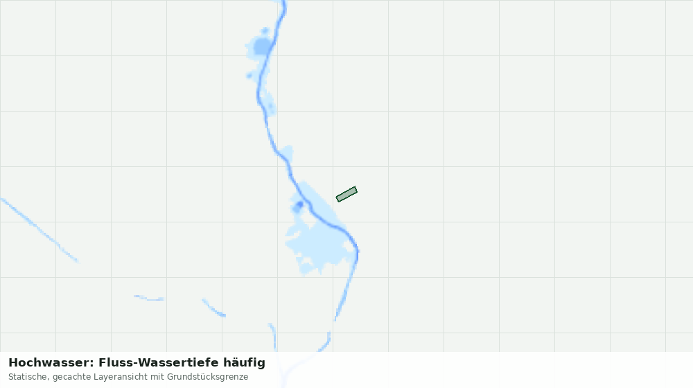Statische Kartenansicht: Hochwasser: Fluss-Wassertiefe häufig