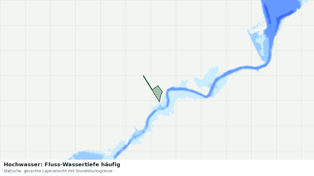 Statische Kartenansicht: Hochwasser: Fluss-Wassertiefe häufig