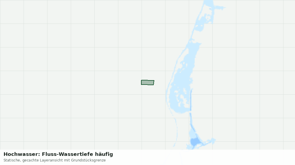 Statische Kartenansicht: Hochwasser: Fluss-Wassertiefe häufig