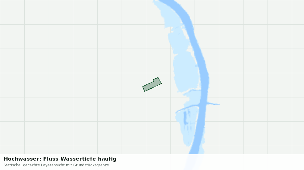 Statische Kartenansicht: Hochwasser: Fluss-Wassertiefe häufig