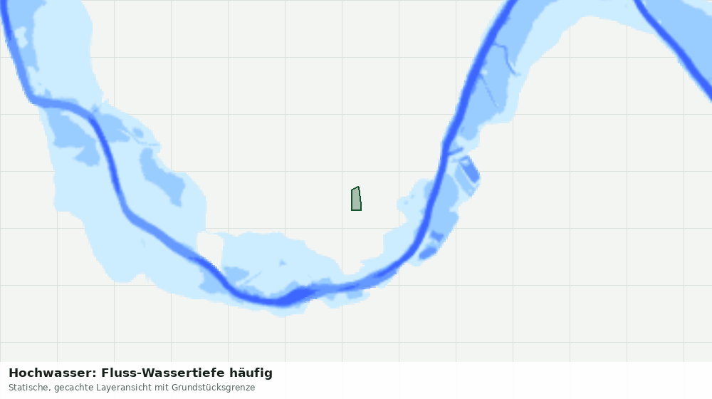 Statische Kartenansicht: Hochwasser: Fluss-Wassertiefe häufig