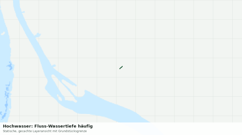 Statische Kartenansicht: Hochwasser: Fluss-Wassertiefe häufig