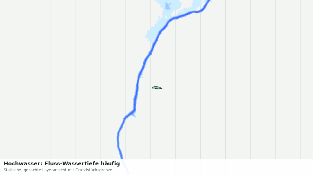 Statische Kartenansicht: Hochwasser: Fluss-Wassertiefe häufig