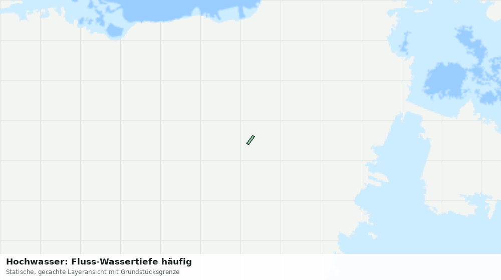 Statische Kartenansicht: Hochwasser: Fluss-Wassertiefe häufig