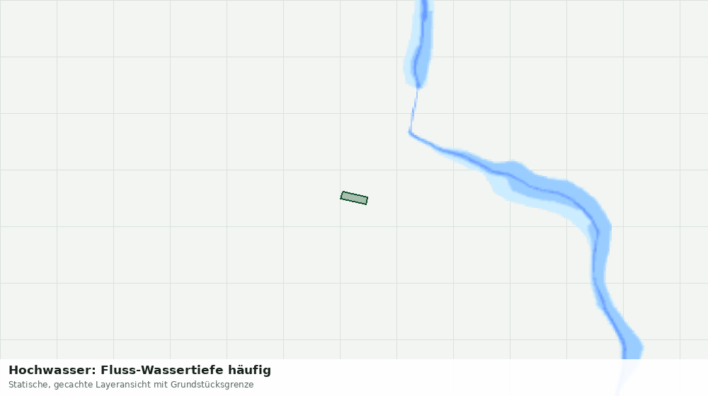 Statische Kartenansicht: Hochwasser: Fluss-Wassertiefe häufig