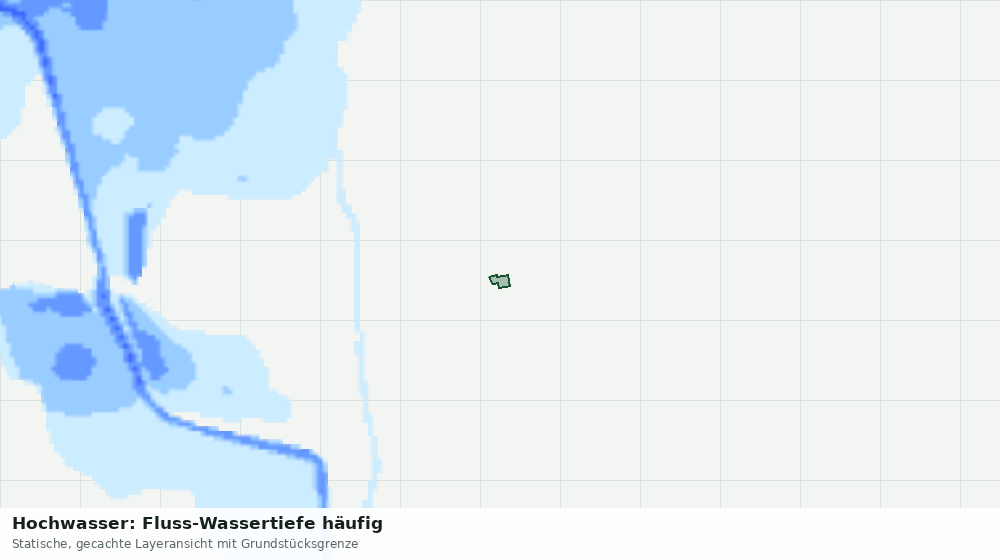 Statische Kartenansicht: Hochwasser: Fluss-Wassertiefe häufig