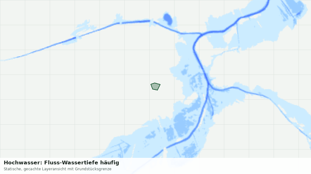 Statische Kartenansicht: Hochwasser: Fluss-Wassertiefe häufig