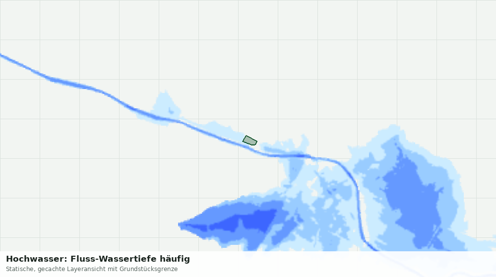 Statische Kartenansicht: Hochwasser: Fluss-Wassertiefe häufig