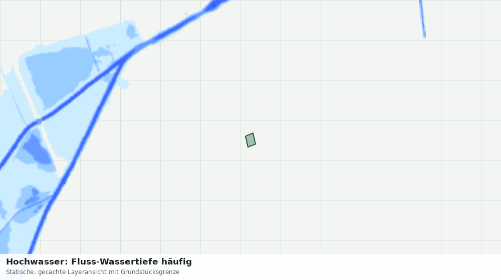 Statische Kartenansicht: Hochwasser: Fluss-Wassertiefe häufig
