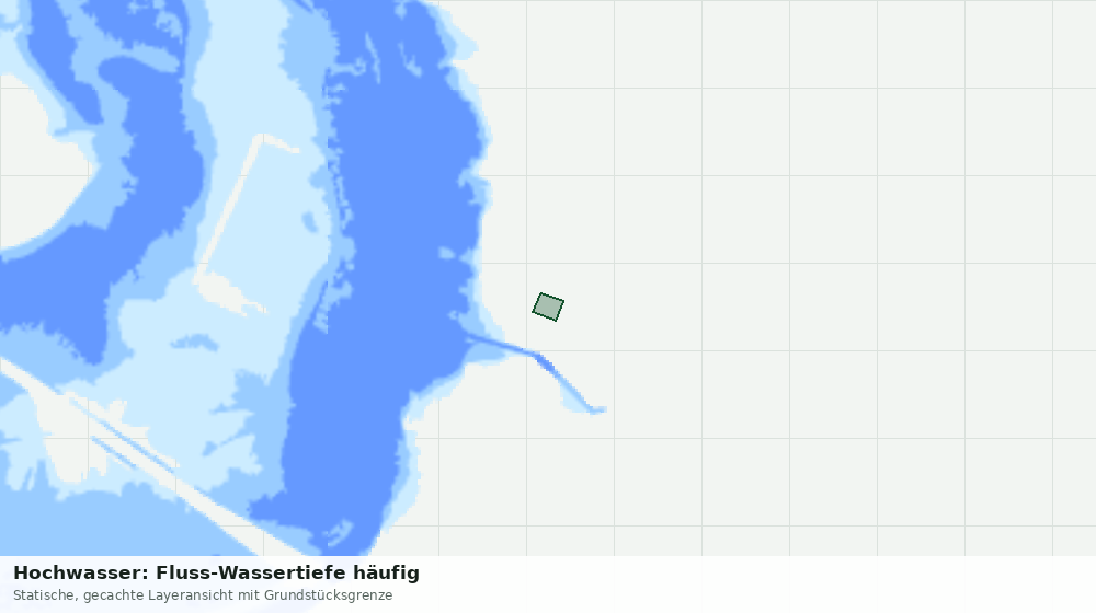 Statische Kartenansicht: Hochwasser: Fluss-Wassertiefe häufig