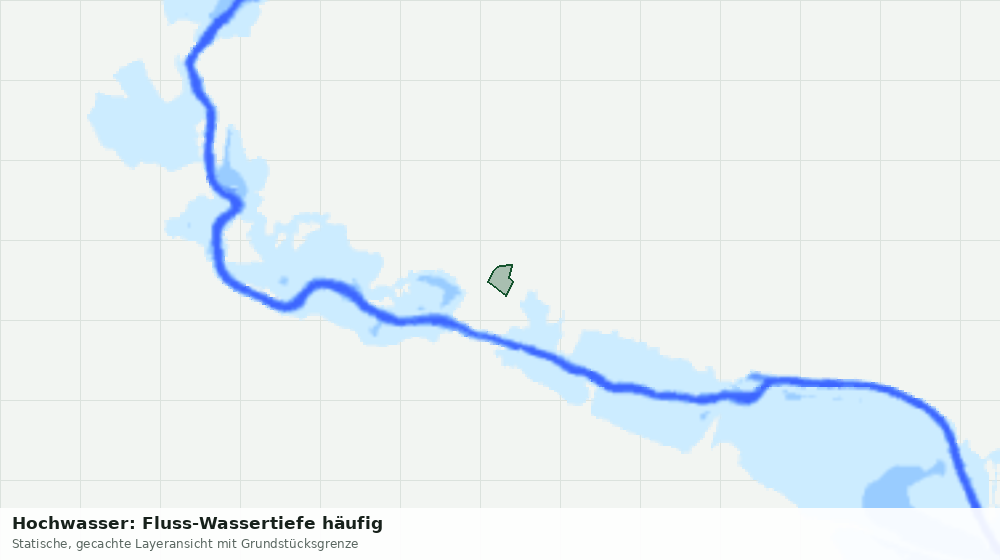 Statische Kartenansicht: Hochwasser: Fluss-Wassertiefe häufig