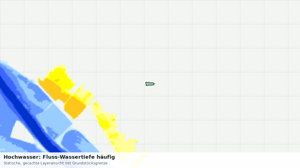 Statische Kartenansicht: Hochwasser: Fluss-Wassertiefe häufig