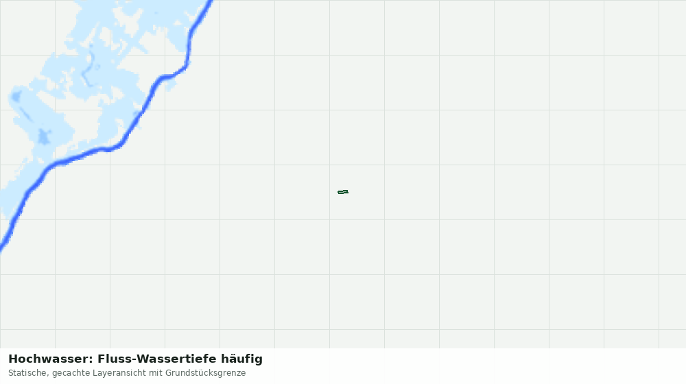 Statische Kartenansicht: Hochwasser: Fluss-Wassertiefe häufig