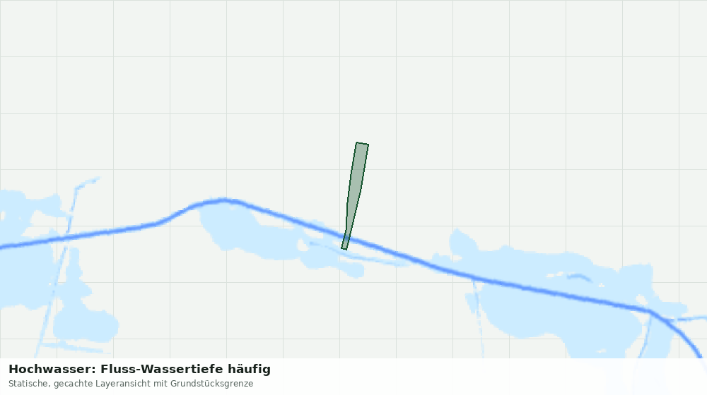 Statische Kartenansicht: Hochwasser: Fluss-Wassertiefe häufig