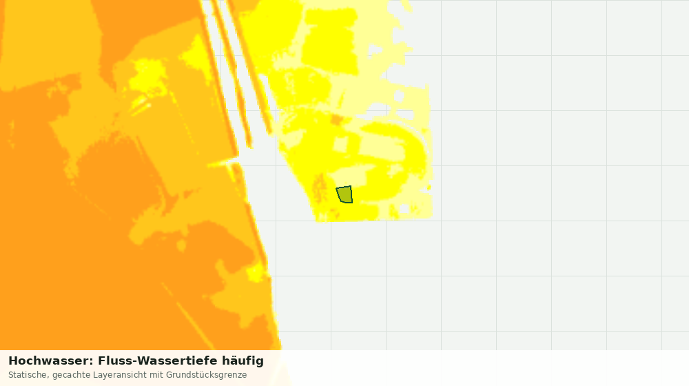 Statische Kartenansicht: Hochwasser: Fluss-Wassertiefe häufig