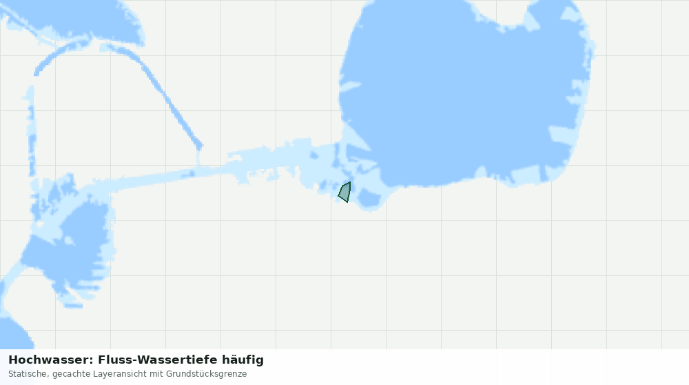 Statische Kartenansicht: Hochwasser: Fluss-Wassertiefe häufig