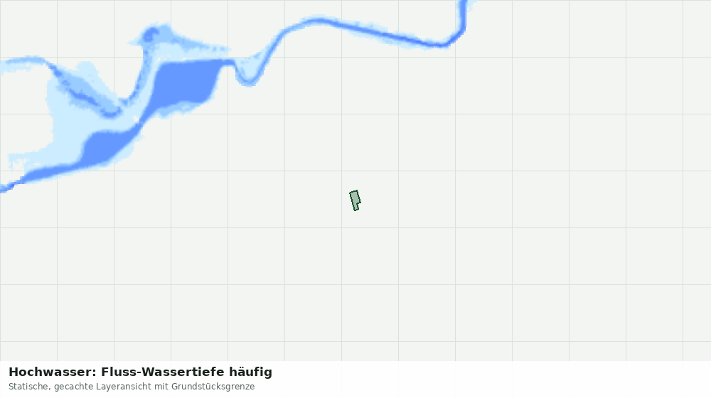 Statische Kartenansicht: Hochwasser: Fluss-Wassertiefe häufig