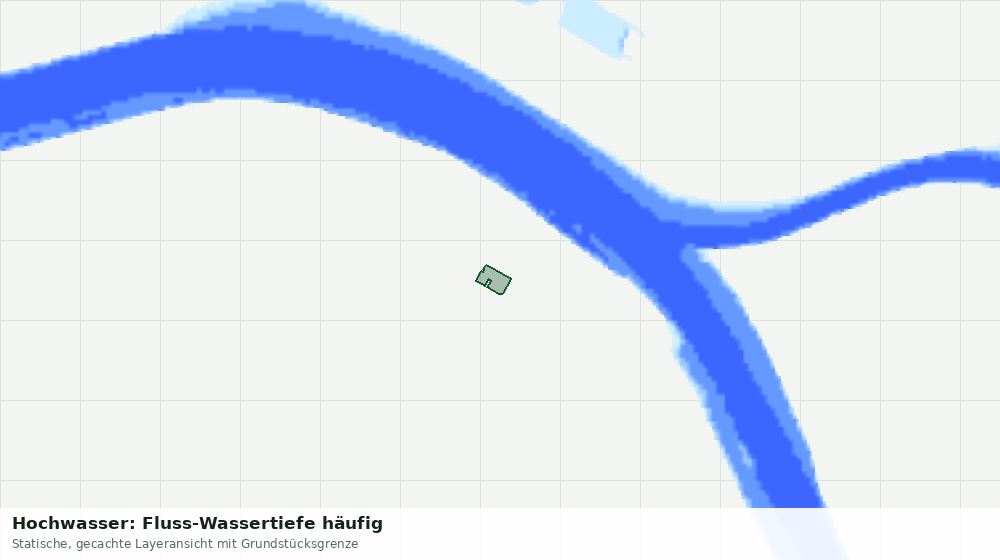 Statische Kartenansicht: Hochwasser: Fluss-Wassertiefe häufig