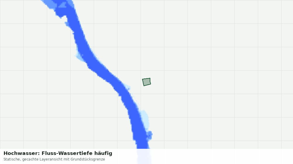 Statische Kartenansicht: Hochwasser: Fluss-Wassertiefe häufig