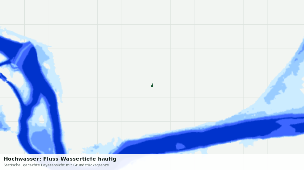 Statische Kartenansicht: Hochwasser: Fluss-Wassertiefe häufig