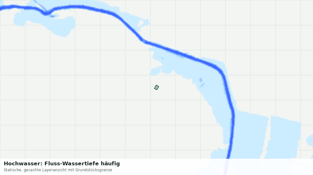 Statische Kartenansicht: Hochwasser: Fluss-Wassertiefe häufig