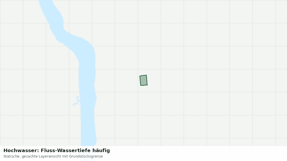 Statische Kartenansicht: Hochwasser: Fluss-Wassertiefe häufig