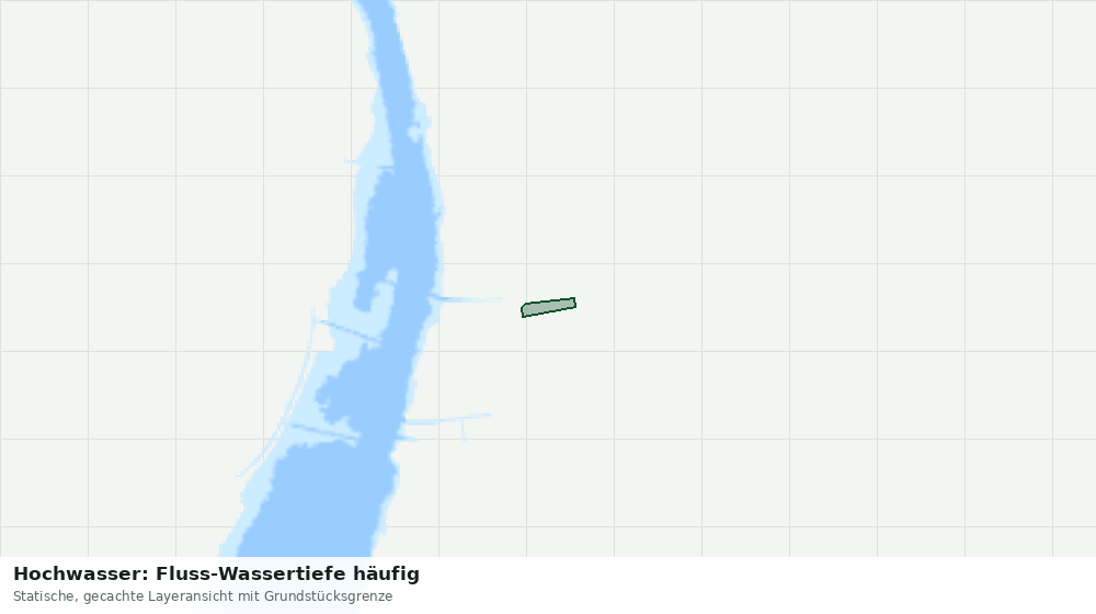 Statische Kartenansicht: Hochwasser: Fluss-Wassertiefe häufig