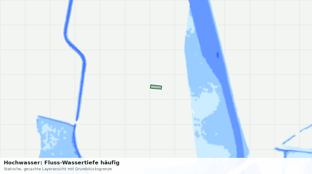 Statische Kartenansicht: Hochwasser: Fluss-Wassertiefe häufig
