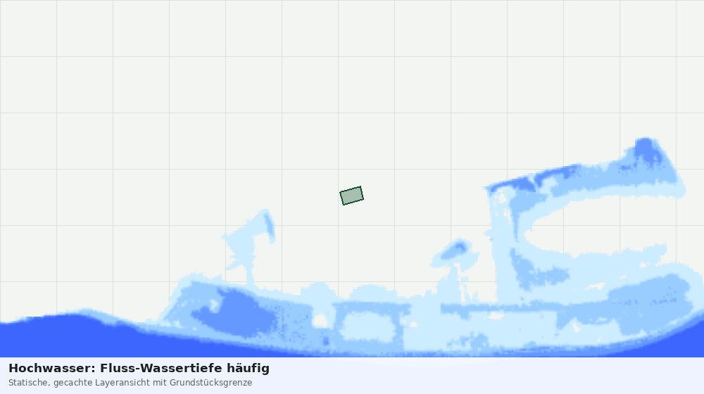 Statische Kartenansicht: Hochwasser: Fluss-Wassertiefe häufig