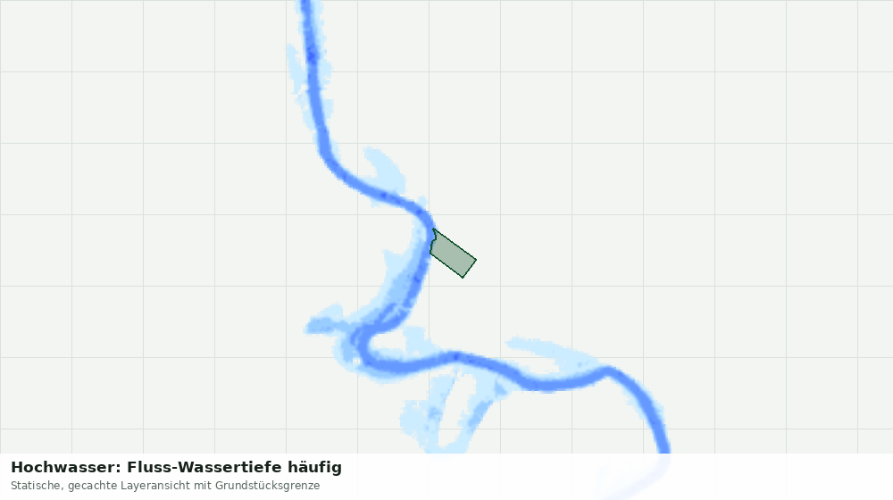 Statische Kartenansicht: Hochwasser: Fluss-Wassertiefe häufig