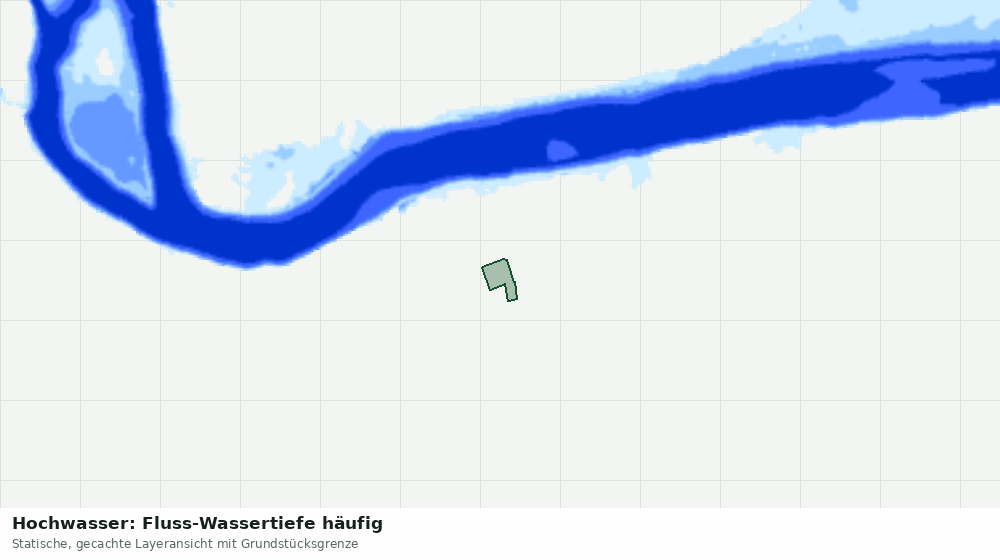 Statische Kartenansicht: Hochwasser: Fluss-Wassertiefe häufig