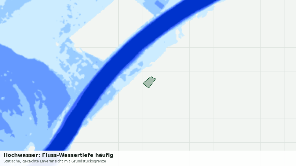 Statische Kartenansicht: Hochwasser: Fluss-Wassertiefe häufig