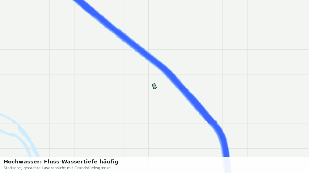 Statische Kartenansicht: Hochwasser: Fluss-Wassertiefe häufig
