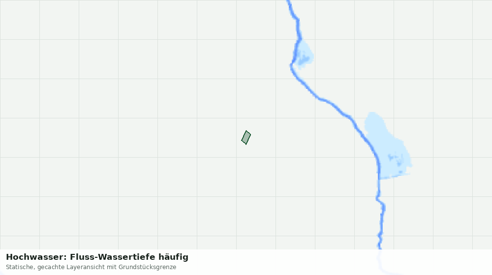 Statische Kartenansicht: Hochwasser: Fluss-Wassertiefe häufig
