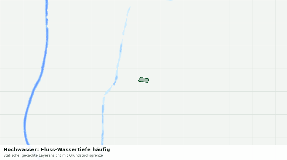 Statische Kartenansicht: Hochwasser: Fluss-Wassertiefe häufig