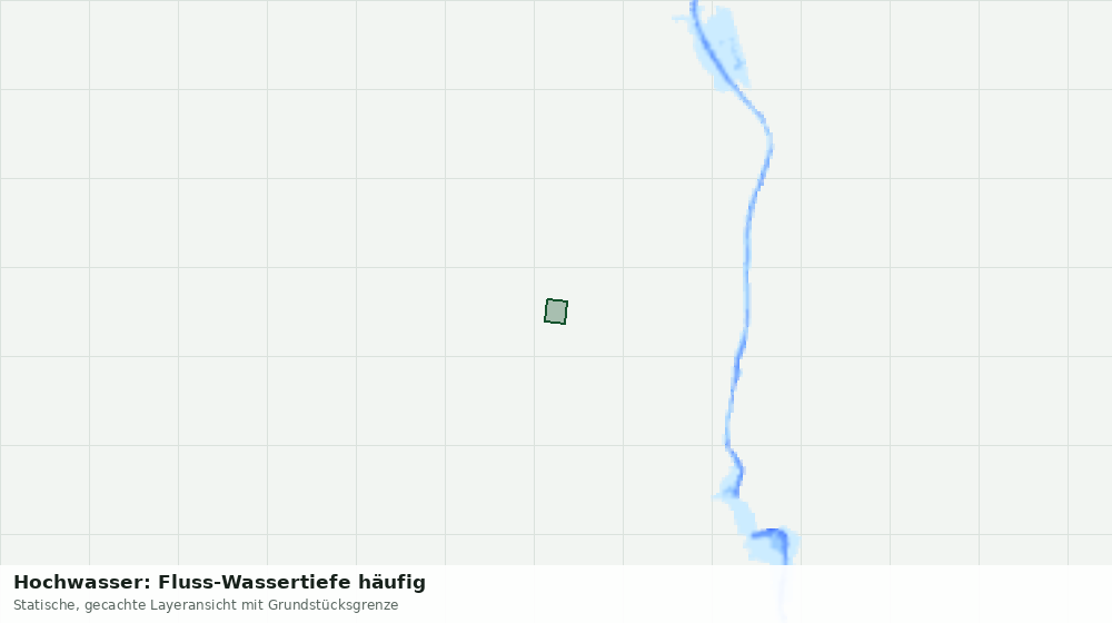 Statische Kartenansicht: Hochwasser: Fluss-Wassertiefe häufig