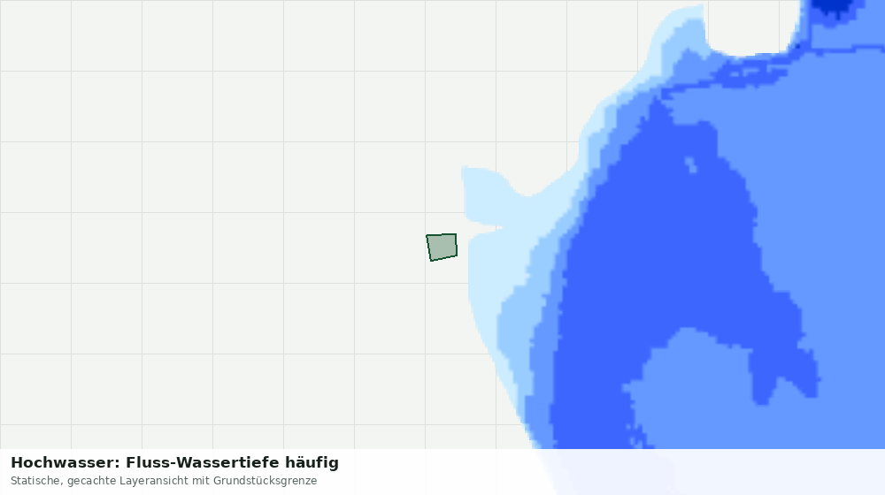 Statische Kartenansicht: Hochwasser: Fluss-Wassertiefe häufig