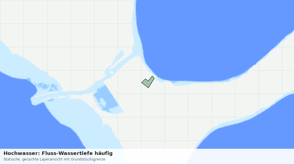 Statische Kartenansicht: Hochwasser: Fluss-Wassertiefe häufig